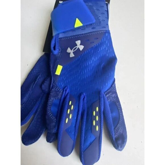Under Armour Bryce Harper Pro Batting Gloves Blue Baseball 1365465 Men’s Sz S - Picture 4 of 11